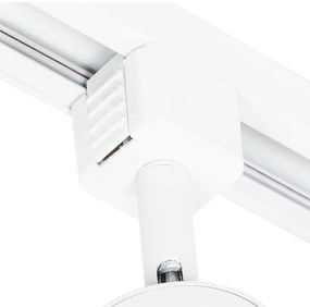 Moderný koľajnicový systém s 4 bodovými svetlami biely 1-fázový okrúhly - Iconic Jeana