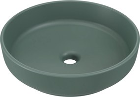 Comad Keramické umývadlo na dosku RIVER 1 FOREST GREEN MATT UN 40, zelená
