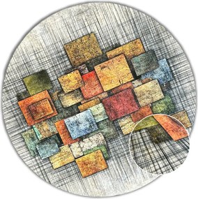 Okrúhly viacfarebný koberec Porte 2116 Koło MULTI COLOR Rozmer: 80 cm