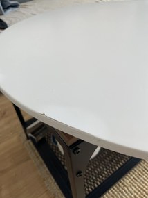 AKCIA Biely okrúhly jedálenský stôl KAMI 80x80 cm II. akosť