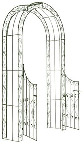 Oblúk na ruže Sima s bránkou - Zelená antik