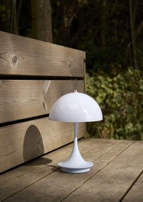 Louis Poulsen Prenosná lampa Panthella 160 V3 Opal Pale Blue