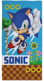 Bavlnená plážová osuška Sonic - motív Dash+ Endless Runner Game - 100% bavlna - 70 x 140 cm