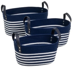 Látkové košíky v súprave 3 ks 38x22x20 cm – Casa Selección