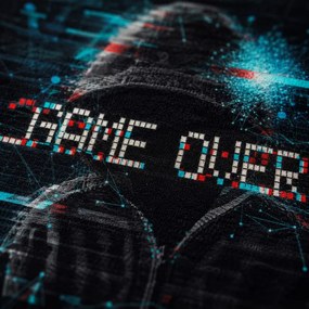 Protišmykový herný koberec Game Over