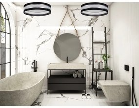 LED Stmievateľné stropné svietidlo SMART CORAL LED/24W/230V čierna/strieborná + DO