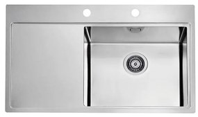 ALVEUS 1103653 - Kuchynský drez PURE 86x52,5 cm satin, pravý