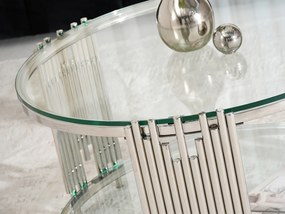 Konferenčný stolík Bonanza (priehľadné). Akcia -18%. Vlastná spoľahlivá doprava až k Vám domov. 1136974