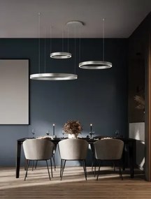 Moderný luster Elowen 3 strieborná