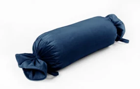 Biante Zamatový vankúš valec bonbon Velvet Prémium SVP-029 Námornícka modrá 15x80 cm