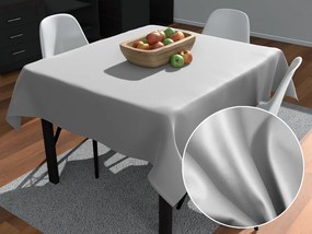 Biante Štvorcový bavlnený saténový obrus ST-012 Svetlo sivý 140x140 cm