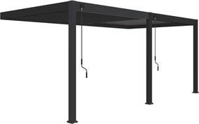 Bioklimatická pergola INTRO PLUS 6X3m, hliník, do steny