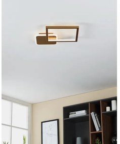 Eglo 900424 - LED Stmievateľné stropné svietidlo GAFARES LED/15W/230V zlatá + DO