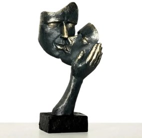 Stolná dekorácia 35x22x13 cm živica/patina