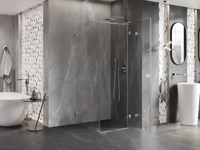 Mexen Lunar T, sklopný sprchový kút pravý 110 x 110 cm, 8mm číre sklo, chrómový profil, 834T-110-110-01-00-P