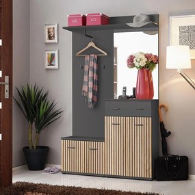 Predsieňová stena MARCO II artisan/antracit anas mc2