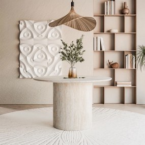 OKRÚHLY JEDÁLENSKÝ STÔL DEBORA PIESKOVEC 120 cm