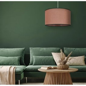 Duolla - Luster na lanku ROLLER 1xE27/15W/230V pr. 40 cm hnedá/čierna