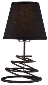 ACA DECOR Stolová lampa LAGOS max. 60W/E27/230V/IP20, čierna