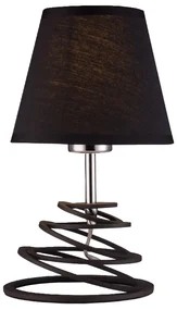 ACA DECOR Stolová lampa LAGOS max. 60W/E27/230V/IP20, čierna