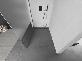 Mexen Kioto, sprchová zástena Walk-In 100 x 200 cm, 8mm číre sklo-námraza, grafitový profil, 800-100-101-66-35