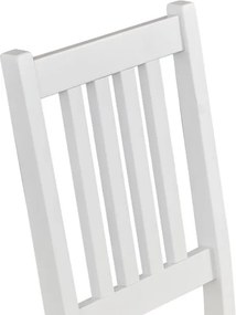 Jedálenská stolička Bono, biela/béžová látka