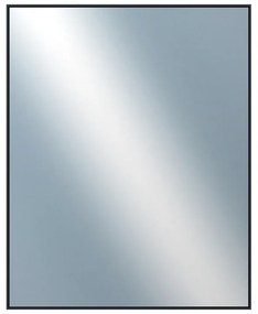 DANTIK - Zrkadlo v rámu, rozmer s rámom 80x100 cm z lišty Hliník čierna (7002021)