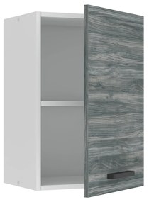 Kuchynská skrinka Belini Premium Full Version horná 40 cm šedý antracit Glamour Wood