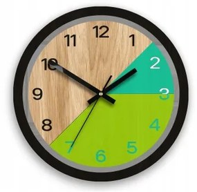 Sammer Drevené nástenné hodiny Paris zelené 33 cm ParisWoodGreen