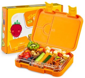 Klarstein Schmatzfatz junior desiatový box, 6 priehradiek, 21,3 x 15 x 4,5 cm, bez BPA