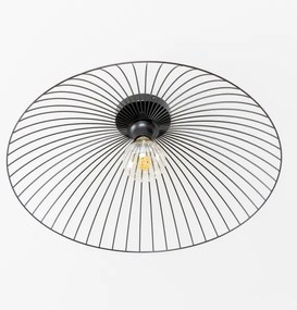 Brilagi - LED prisadený luster CERIA WIRE 1xE27/40W/230V pr. 60 cm čierna