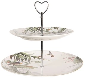 Porcelánový etažér Tropical birds - Ø 26 cm