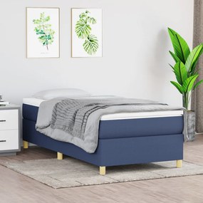 Boxspring posteľ s matracom modrá 100x200 cm látka 3144504