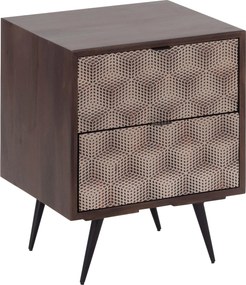XXXLutz NOČNÝ STOLÍK, mangové drevo, farba vlašského orecha, 40/50/35 cm MID.YOU - Online Only spálne - 001139008518