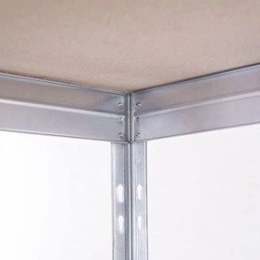 Kovové regály RIVET PRO 180x90x60 DTD drevotrieska 5 úrovní pozinkovaná
