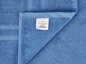 Sada 11 bavlnených uterákov modrá AREORA Beliani