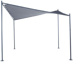 Livarno home Prístrešok Butterfly, 3,5 x 3,5 m, antracitová  (100346031)