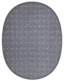 Vopi koberce Kusový koberec Udinese šedý ovál - 80x150 cm