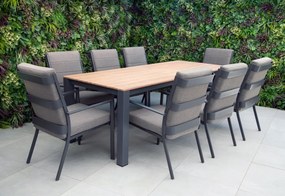 Hliníkový záhradný nábytok TUSCANY HAGINS so 8 stoličkami
