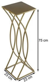 Stojan na kvety 75x23 cm zlatá