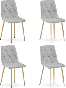 Svetlosivá jedálenská stolička LIBRA