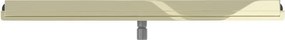 Mexen Flat nerezový sprchový žľab na stenu 120 cm vzor 2v1, zlatá, 1530120