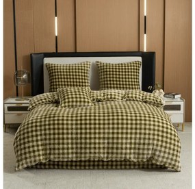 Mikroplyšové obliečky KELVIO zelené Rozmer obliečky: 70 x 90 cm | 140 x 200 cm