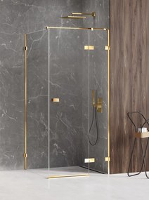 New Trendy Avexa Gold Shine sprchovací kút 100x80 cm štvorcová EXK-1651