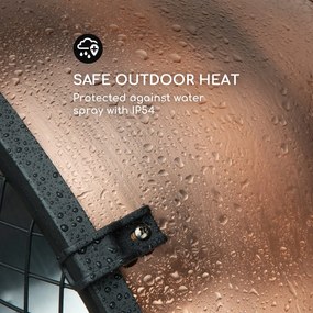 Blumfeldt Heatspot, terasový ohrievač, 900/1200/2100W, IR ComfortHeat, meď
