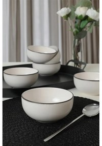 Biele keramické misky v súprave 6 ks – Hermia