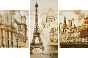 Obraz - Parížske pamiatky (90x60 cm)