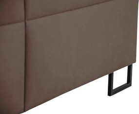 Posteľ Amy 180x200 cm, svetlo hnedá látka