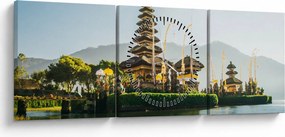 Obraz Mount Batur (s hodinami) (90x30 cm)
