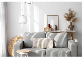 Závesné svietidlo Riffle Spider 2, 1x biele sklenené tienidlo, b/g